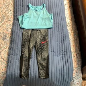 Sporty Bundle!! Girl’s spandex pants and tank top
